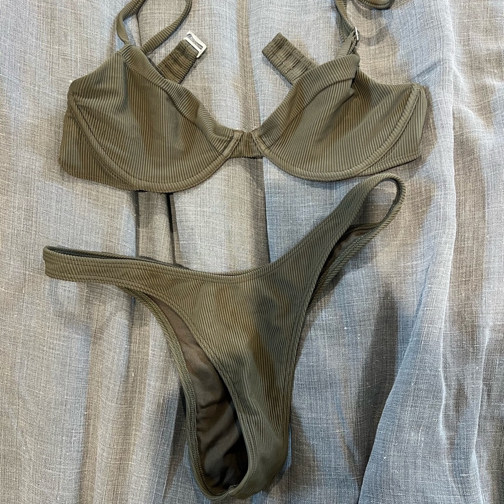 Abercrombie & Fitch Olive Bikini